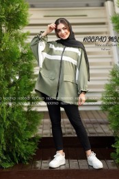 مانتو پاییزه مدل فلورا کد 3927030