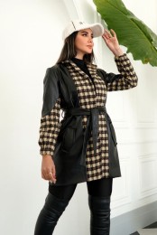 مانتو پاییزه مدل لارا کد 3930657