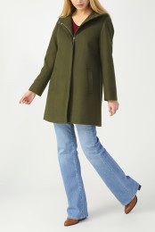 پالتو ترک کلاه دار یشمی کد 3958945