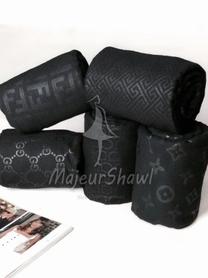 شال مشکی موهر ژاکارد مارک کد 3987739