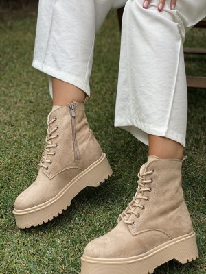 بوت لژدار کرم جیر ترک کد 3989790