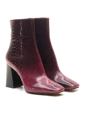 بوت پوست ماری زرشکی ترک کد 3992391