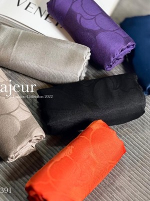 روسری ساده ژاکارد طرح گل کد 4038550