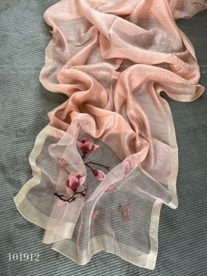 شال مجلسی ویکسوز وول سیلک گلبهی کد 4040208