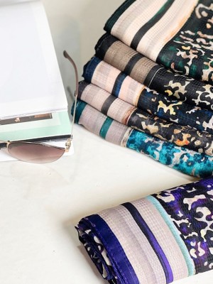 روسری نخی بهاره طرح فرش کد 4041243