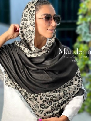 ‎شال نخی تابستانه مدل پلنگی کد 4102947