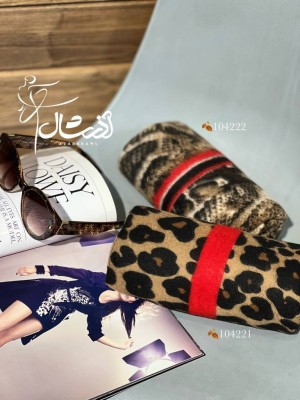 شال موهر پلنگی و پوست ماری حاشیه قرمز کد 4220760