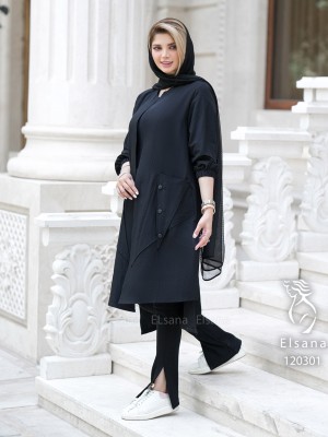 مانتو مدل هورسان کد  4342104
