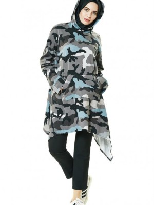 تونیک طوسی آبی