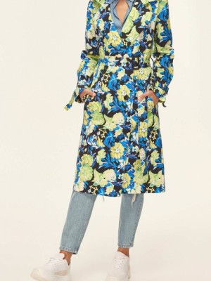 بارانی طرح گلدار فانتری