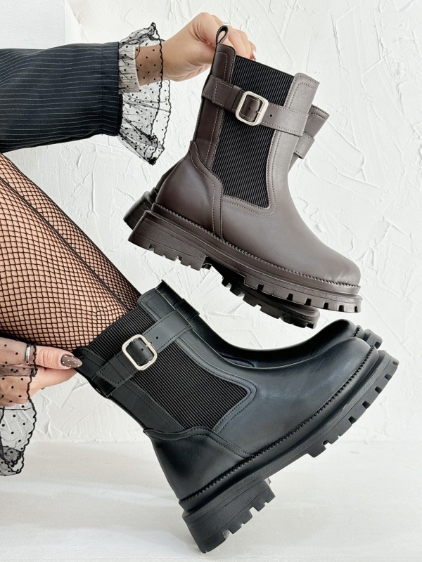 نیم بوت دو کش بغل سگک 421