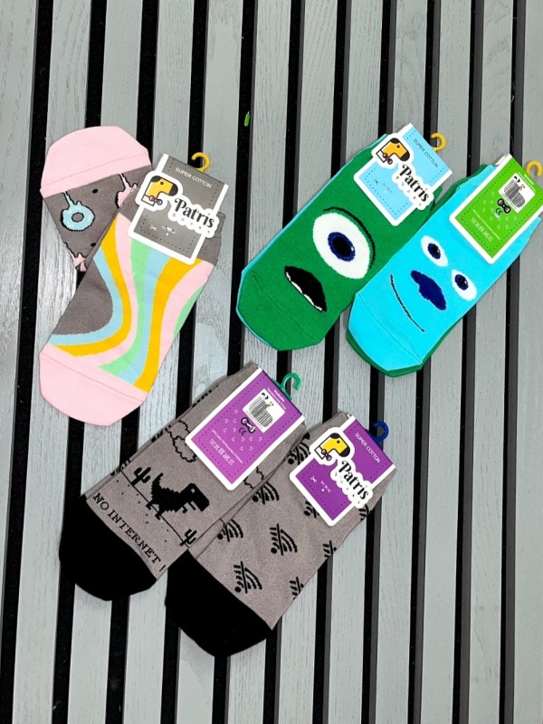 جوراب ساق کوتاه طرح دار 1828