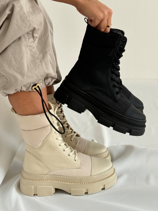 نیم بوت یقه کاپشنی لیدی 1870