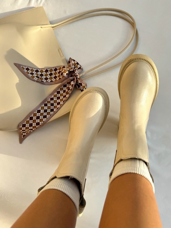 نیم بوت پشت زیپ شالو 344