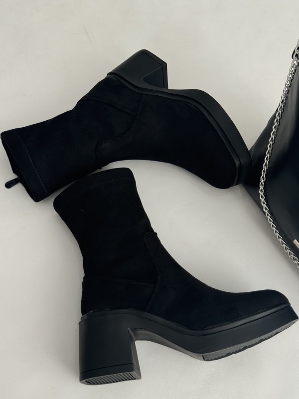 نیم بوت خوکی زیپی پاشنه 2322