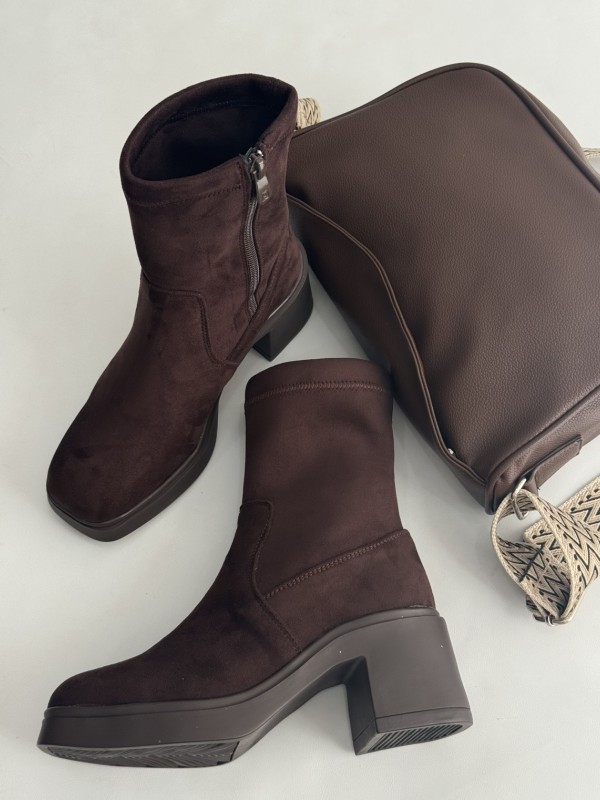 نیم بوت خوکی زیپی پاشنه 2322