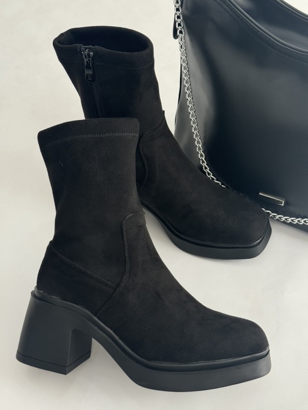 نیم بوت خوکی زیپی پاشنه 2322