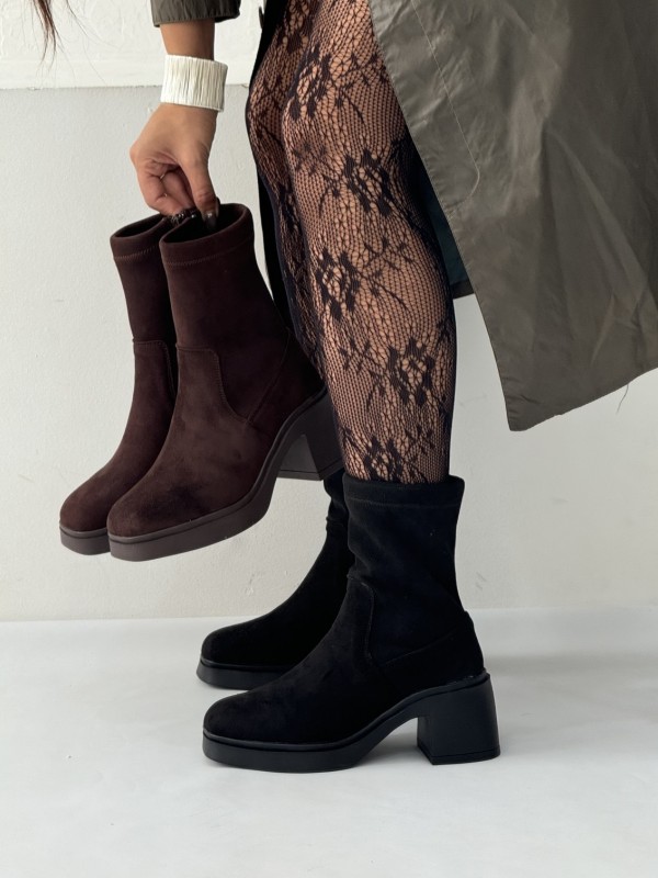 نیم بوت خوکی زیپی پاشنه 2322