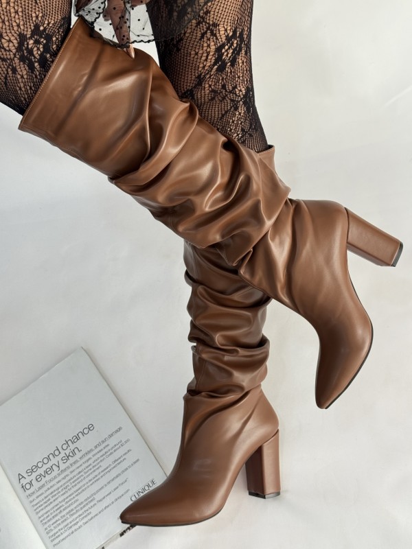 بوت پاشنه چروک بلند مکس 2382