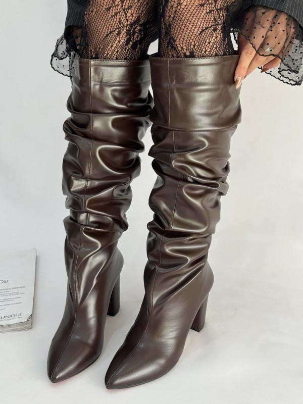 بوت پاشنه چروک بلند مکس 2382