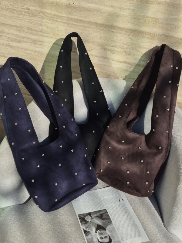 کیف نگینی دسته دار بند پهن 3499