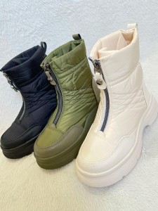 نیم بوت کاپشنی وسط زیپ