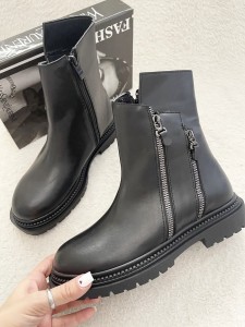 نیم بوت دو زیپ