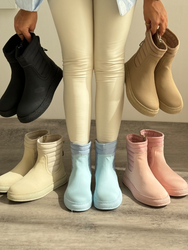 نیم بوت کاپشنی  برفی شالو 1384