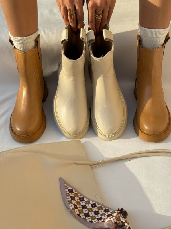 نیم بوت پشت زیپ شالو2344