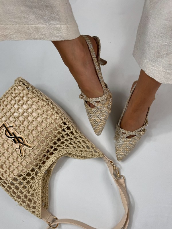 پاشنه کنفی سه سگک 2939