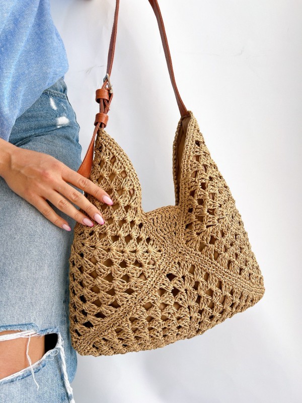 کیف رافیا شطرنجی 32201