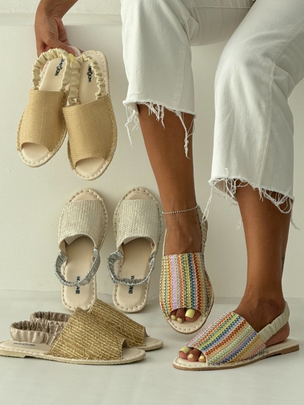 صندل پشت کش حصیری 4129