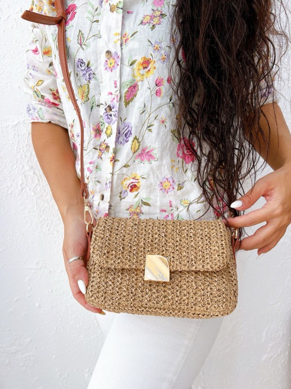 کیف پاسپورتی رافیا پکه دار 3397