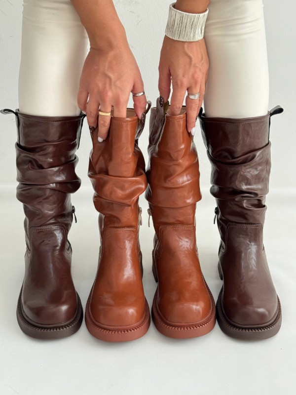 بوت چروک چرمی 2414