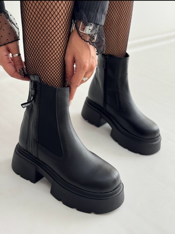 نیم بوت دوکش زیپی تیک 4223