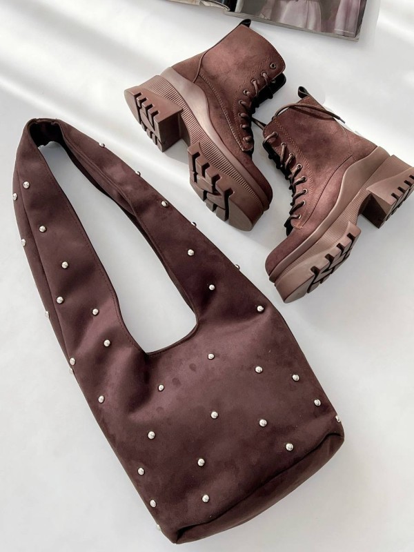 کیف نگین دسته دار پهن  3499