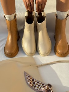 نیم بوت پشت زیپ شالو2344