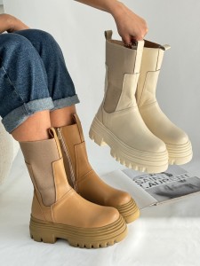 بوت بغل کش چرمی 196