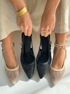 پاشنه توری نگینی 1005