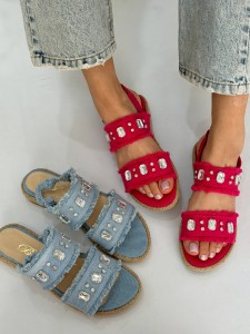 صندل نگینی کتان3220