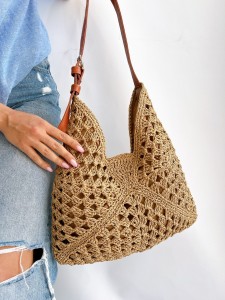 کیف رافیا شطرنجی 32201