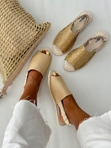 صندل پشت کش حصیری 4129
