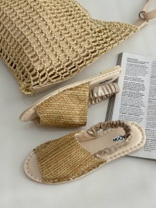صندل پشت کش حصیری 4129