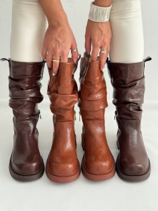 بوت چروک چرمی 2414