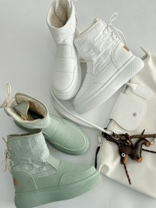 نیم بوت پشت بندی کاپشنی 4245