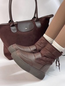 نیم بوت پشت بندی کاپشنی 4245