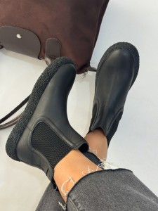 نیم بوت دوکش چرمی 4282