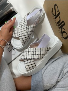 صندل ضربدری پارچه ای 1667