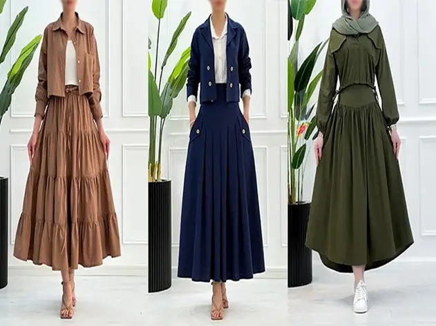 استایل کردن کفش زنانه و دامن