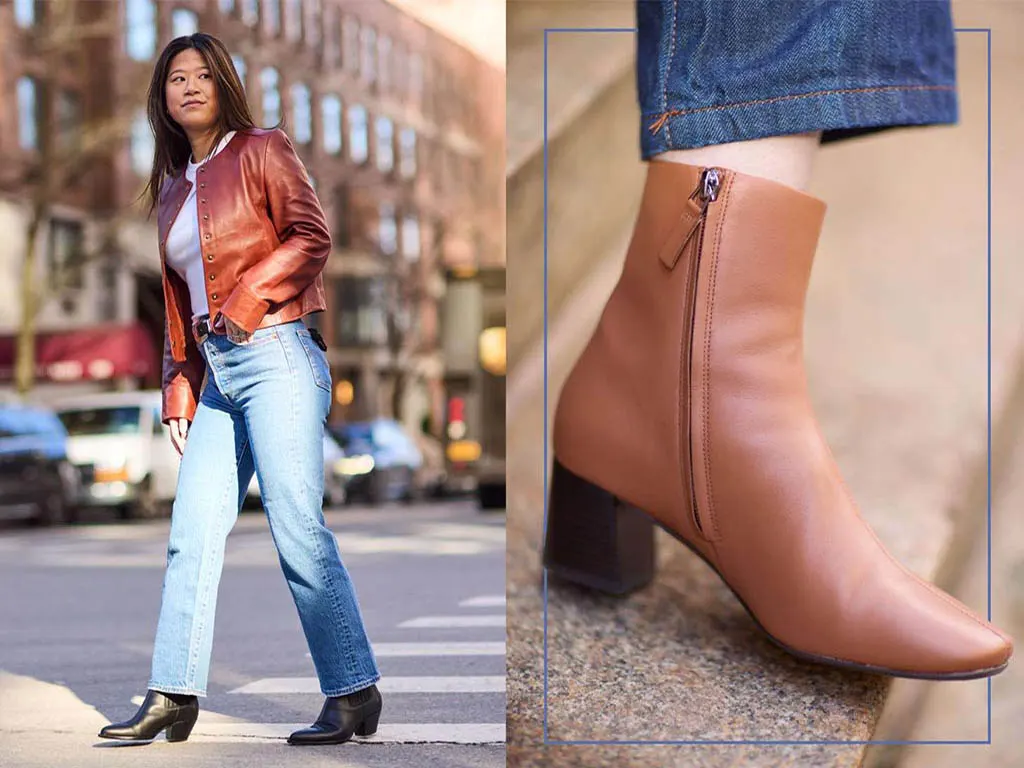 نیم بوت زنانه چرمی